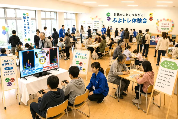 地域の体験会で世代を超えて楽しむ様子（利用イメージ）